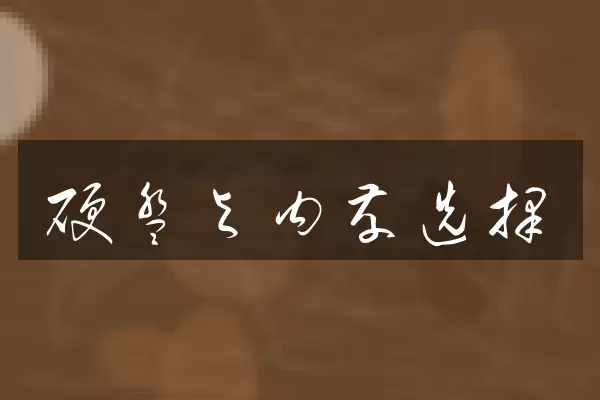硬盘与内存选择