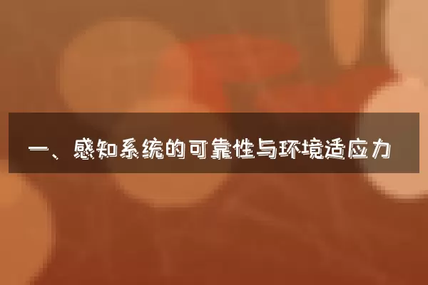 一、感知系统的可靠性与环境适应力
