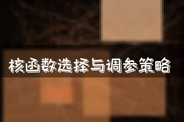 核函数选择与调参策略