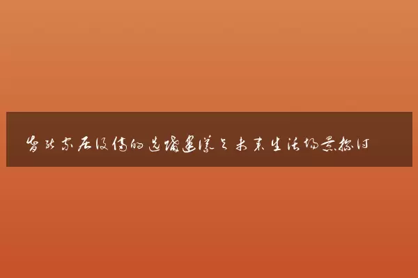 智能家居设备的选购建议与未来生活场景探讨